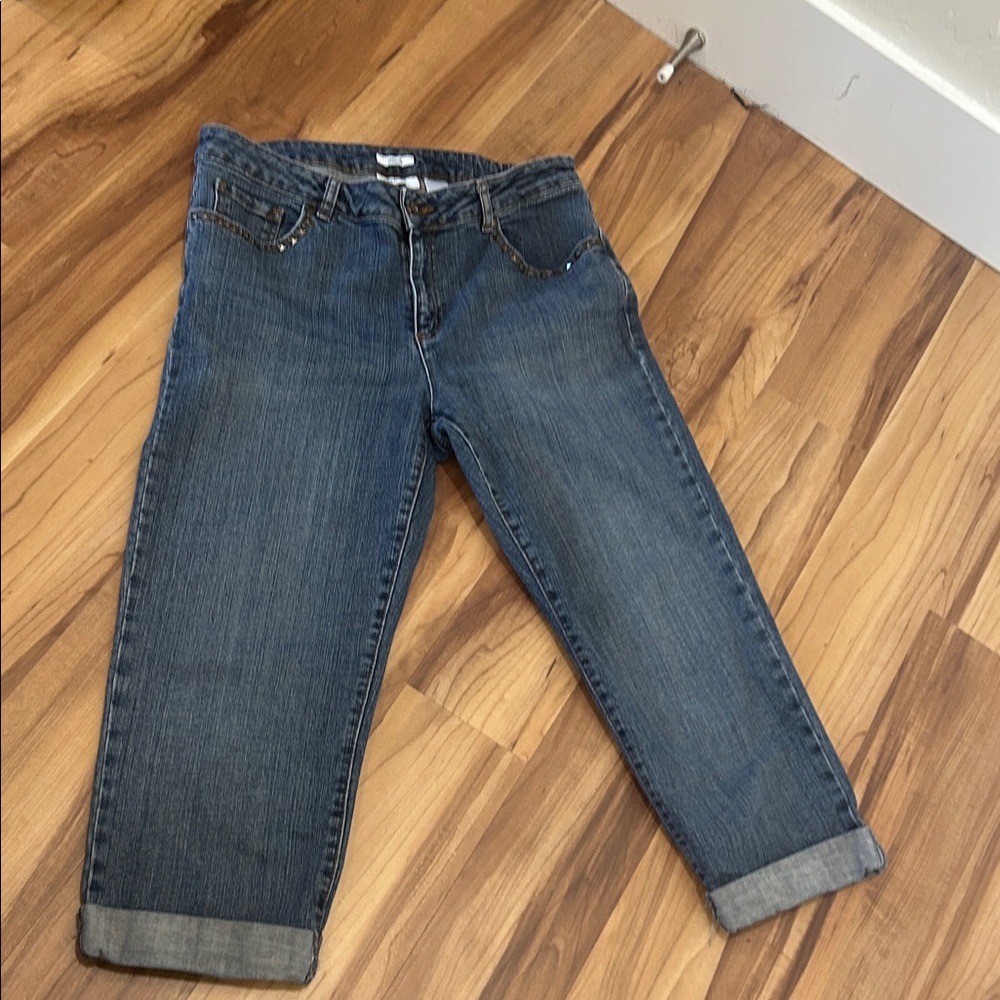 liz & co. Women's Boyfriend Jeans in Medium Blue Wash